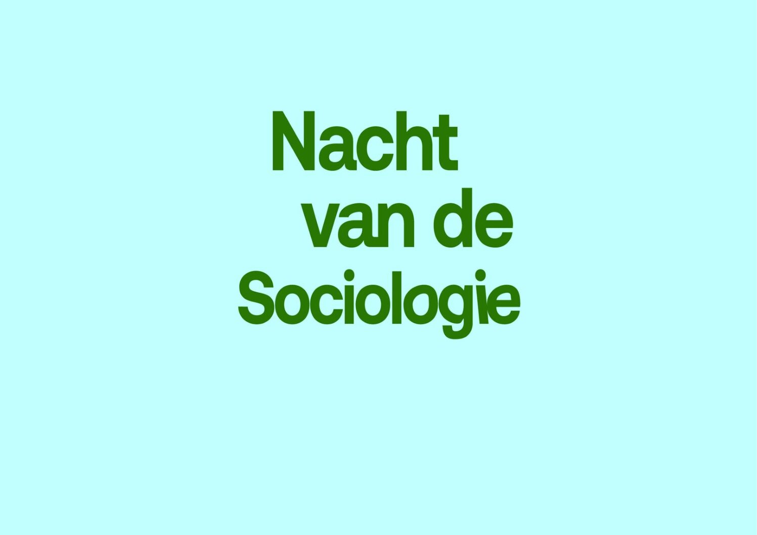 Nacht van de Sociologie met Hartmut Rosa